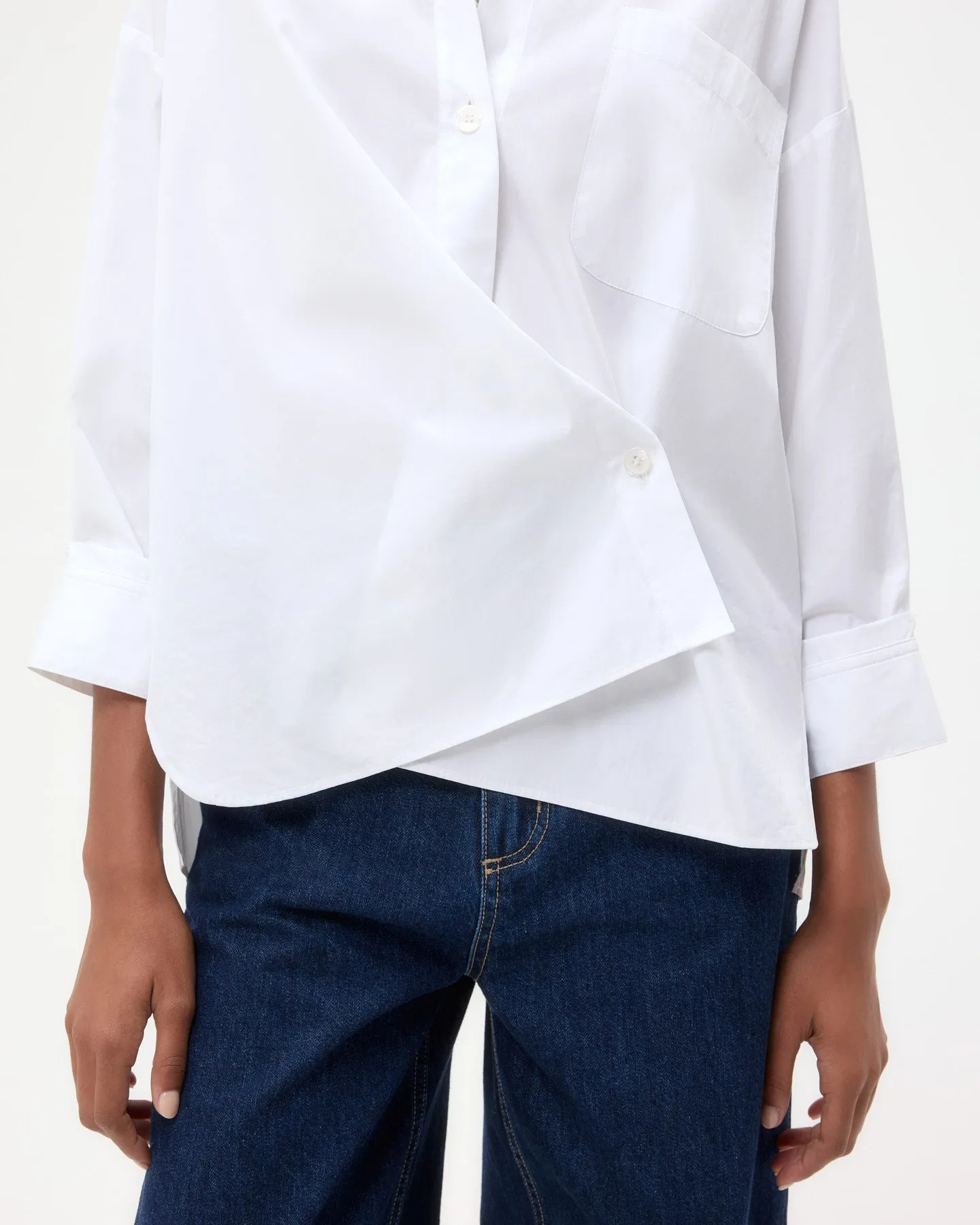 New Earl Shirt in Super Compact Poplin sold by TWP CLOTHING