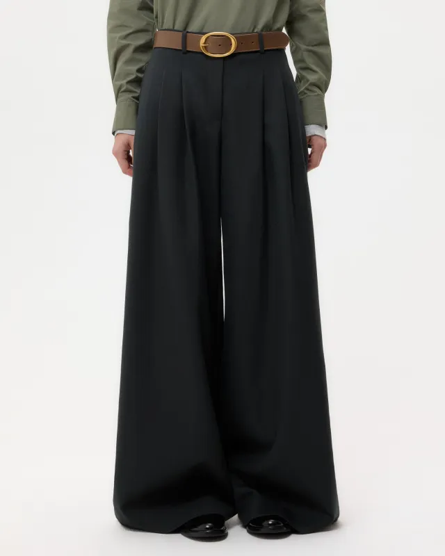 Avery Pant in Structured Wool Suiting sold by TWP CLOTHING