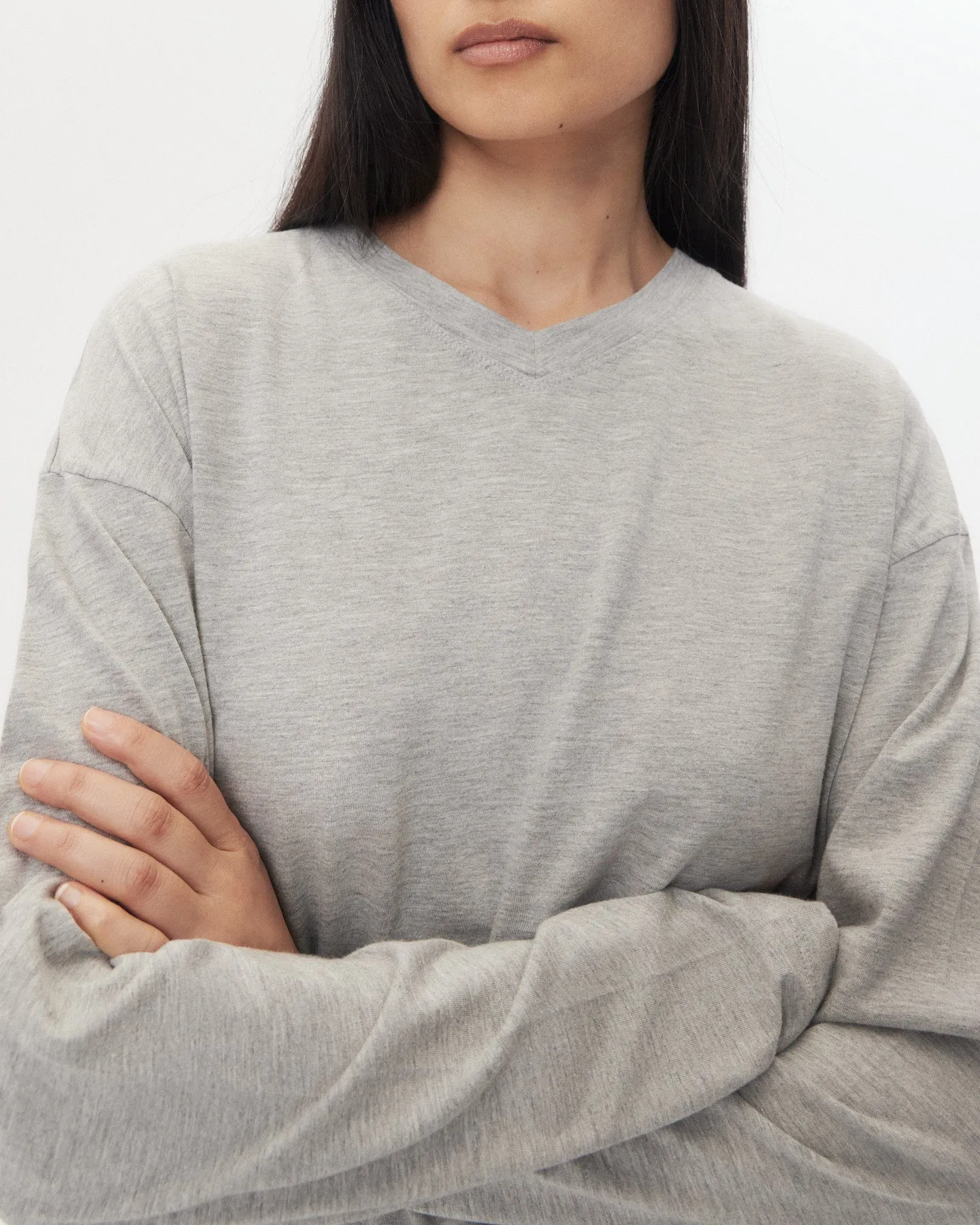 LS High V Shirt in Supima Cotton sold by TWP CLOTHING product image thumbnail 2