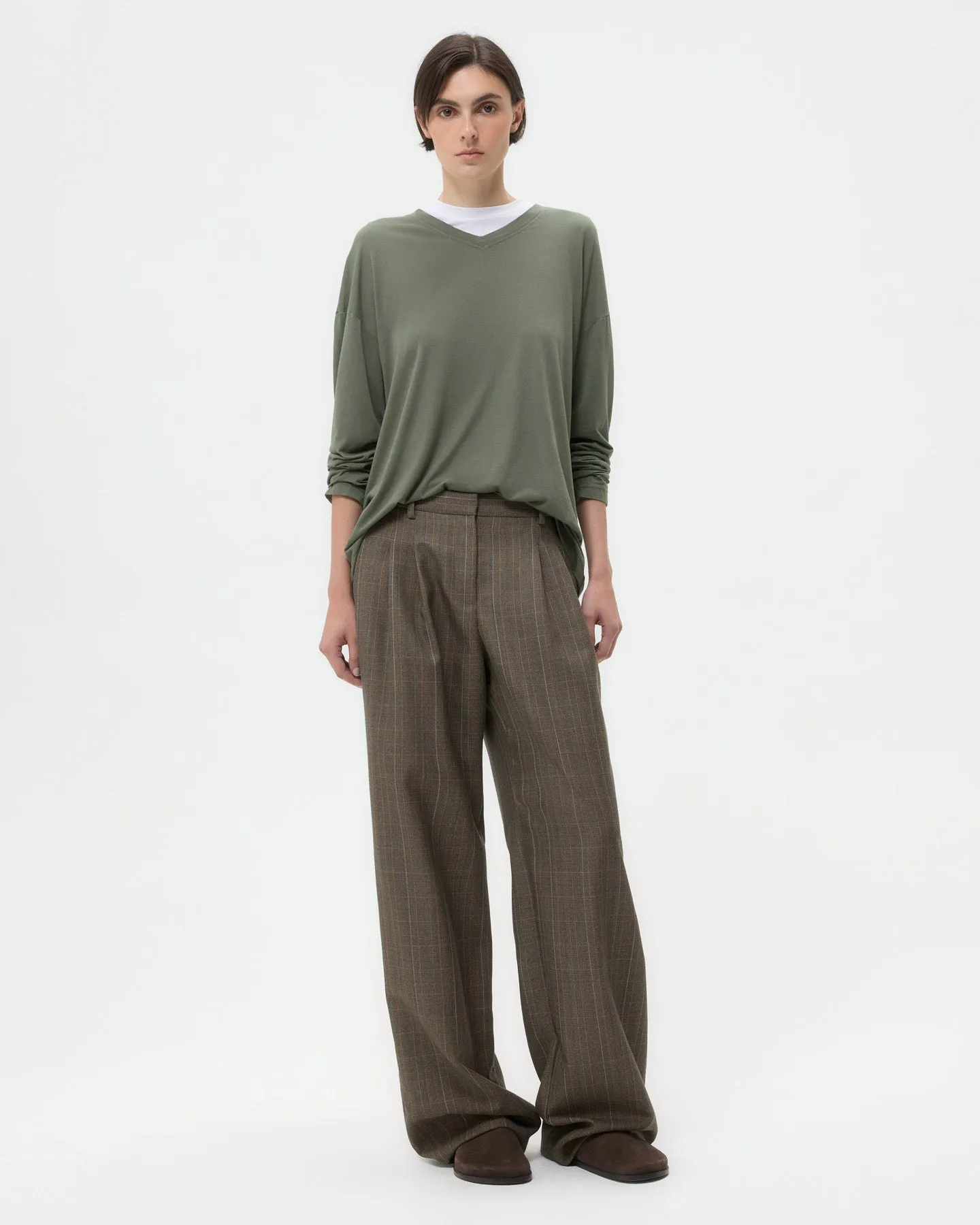 LS High V Shirt in Supima Cotton sold by TWP CLOTHING product image thumbnail 3