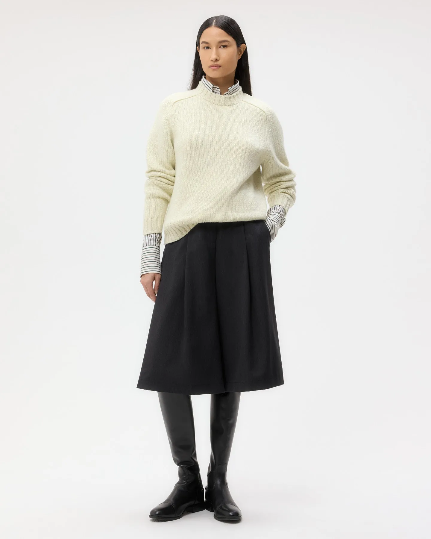 New Jill Crewneck in Cashmere sold by TWP CLOTHING