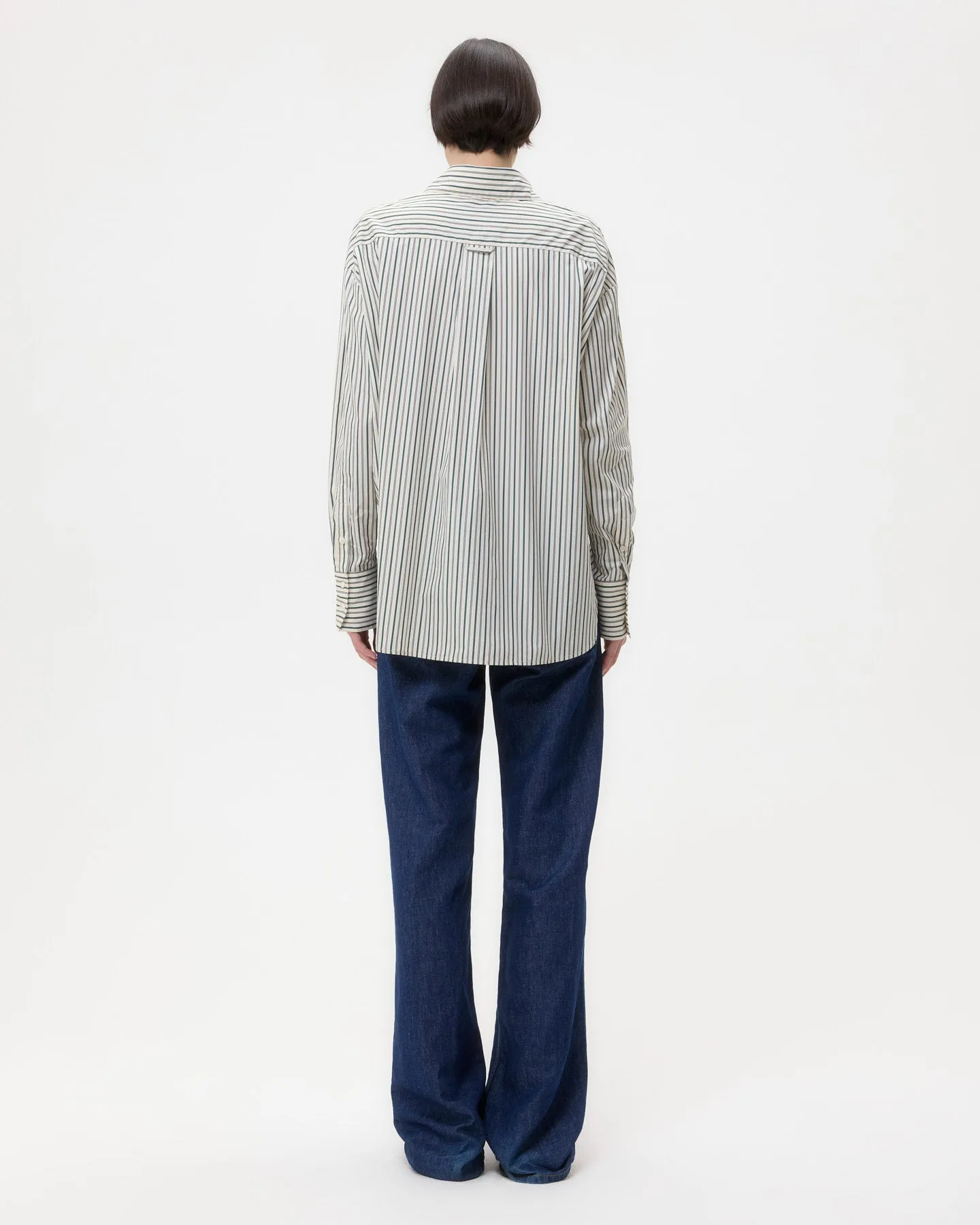 Big Joe Shirt in Dancing Striped Cotton Shirting sold by TWP CLOTHING product image thumbnail 5