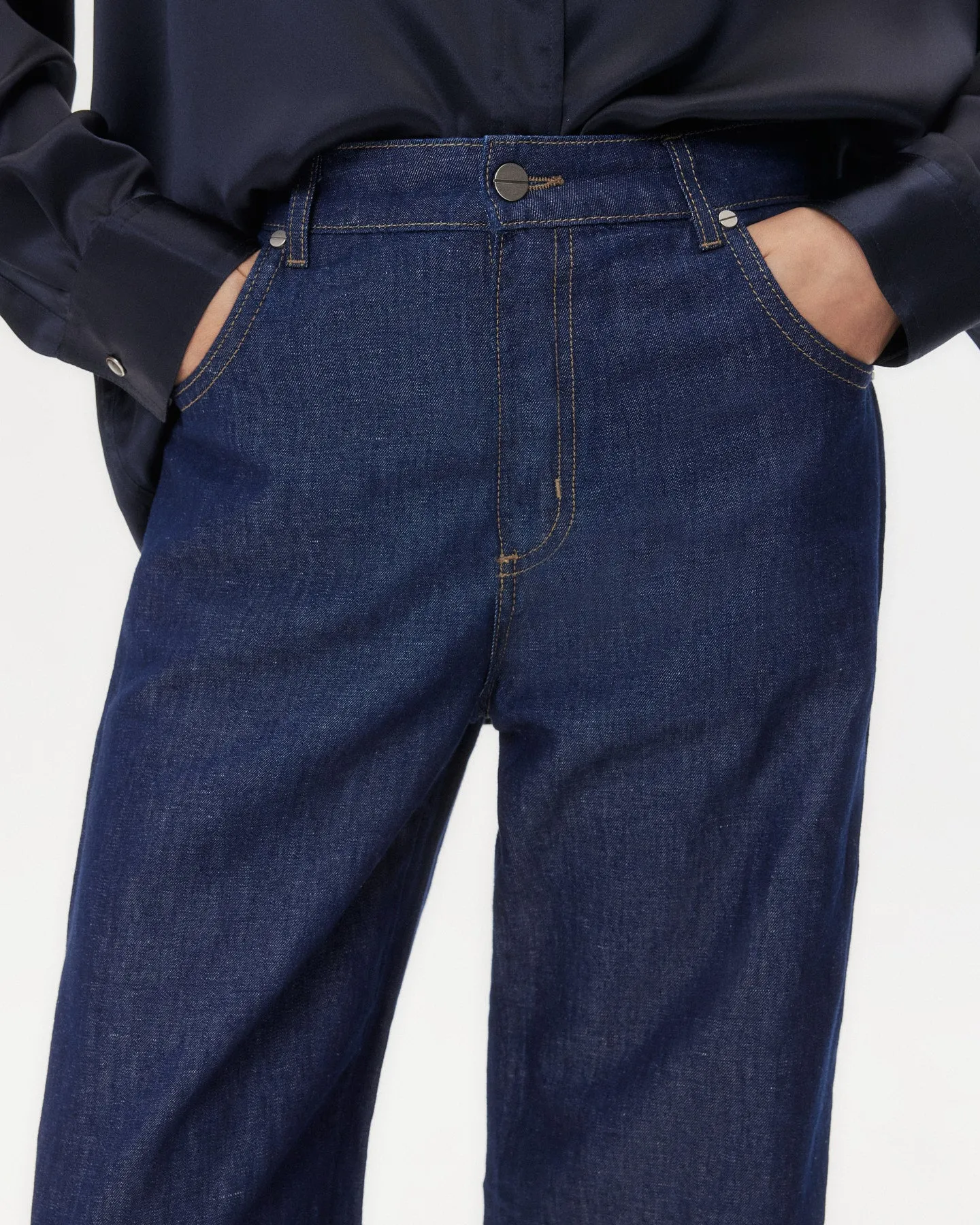 Easy Boy Pant in Linen Cotton Denim sold by TWP CLOTHING product image thumbnail 2