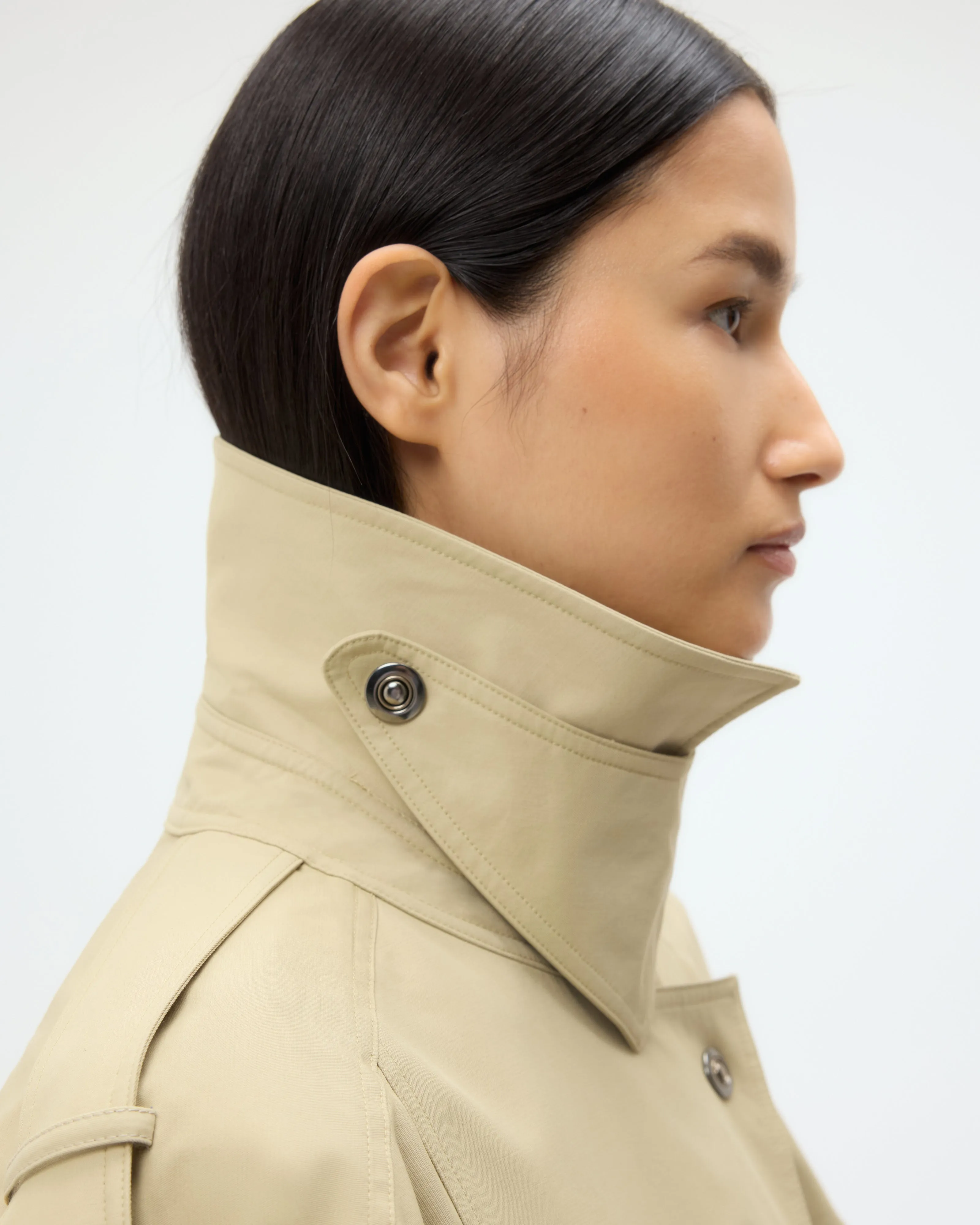 Long Bogie Coat in Waterproof Canvas sold by TWP CLOTHING