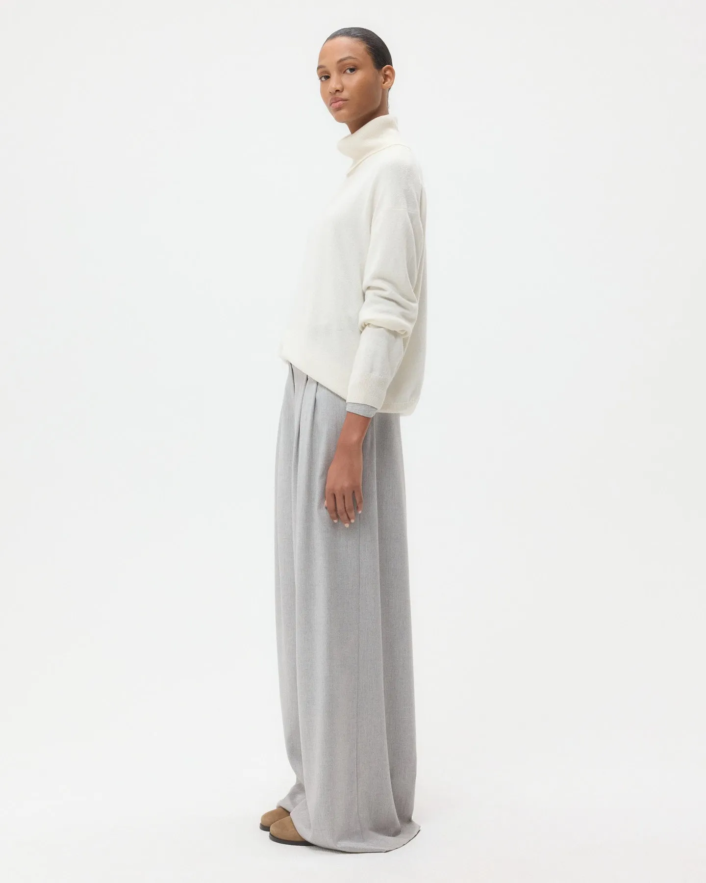 Avery Pant in Viscose Wool Suiting sold by TWP CLOTHING product image thumbnail 4