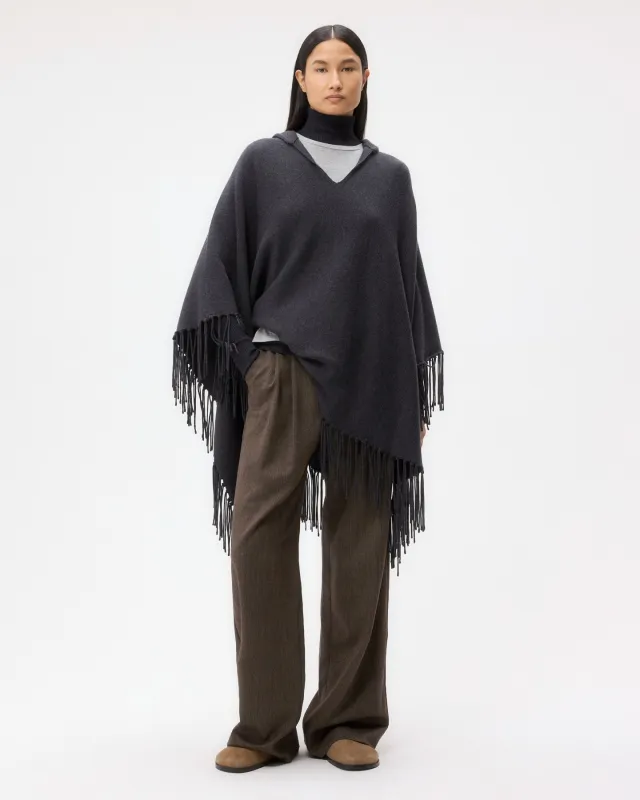 Take Me Home Poncho in Merino Wool sold by TWP CLOTHING