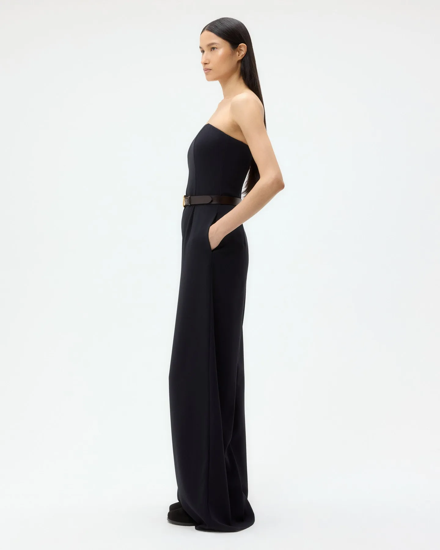 Jade Jumpsuit in Drapey Wool Crepe sold by TWP CLOTHING product image thumbnail 4