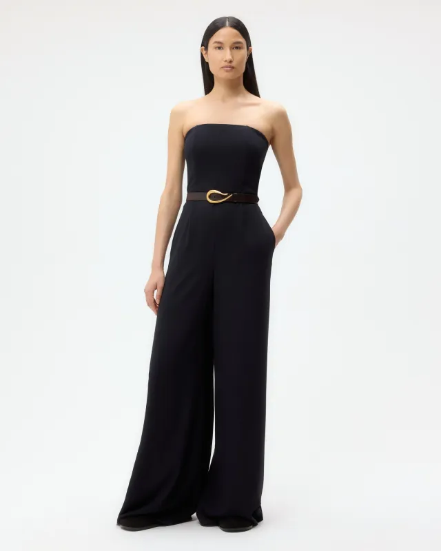 Jade Jumpsuit in Drapey Wool Crepe sold by TWP CLOTHING