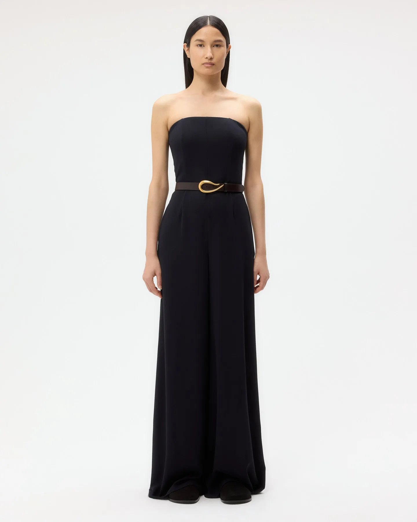 Jade Jumpsuit in Drapey Wool Crepe sold by TWP CLOTHING product image thumbnail 2