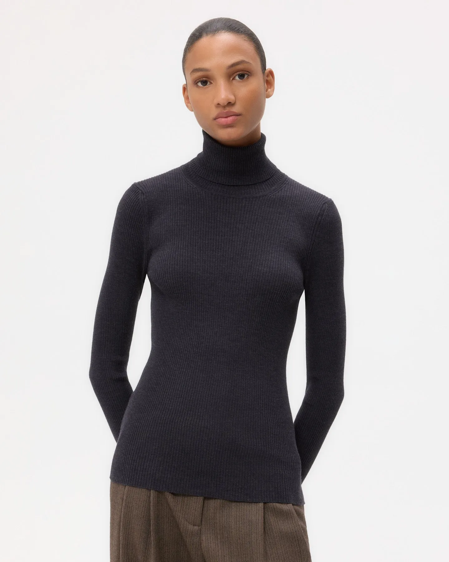 Knit Turtleneck in Merino Wool sold by TWP CLOTHING