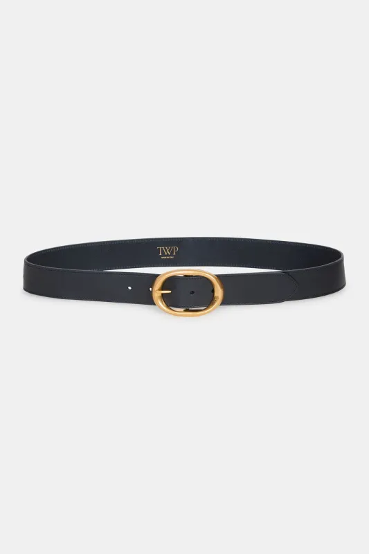 Wide Belt in Leather sold by TWP CLOTHING