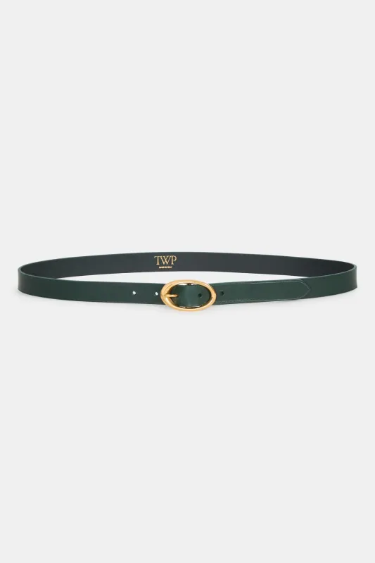 Narrow Belt in Leather sold by TWP CLOTHING