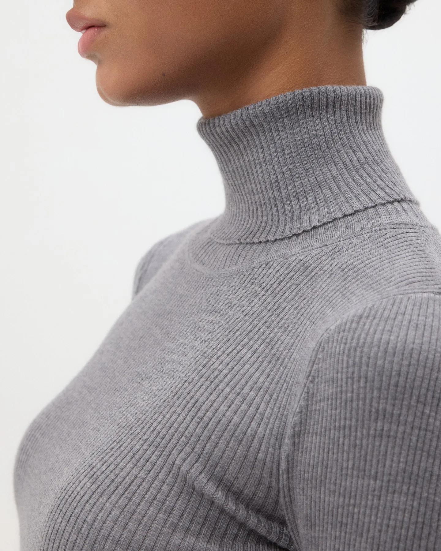 Knit Turtleneck in Merino Wool sold by TWP CLOTHING product image thumbnail 2