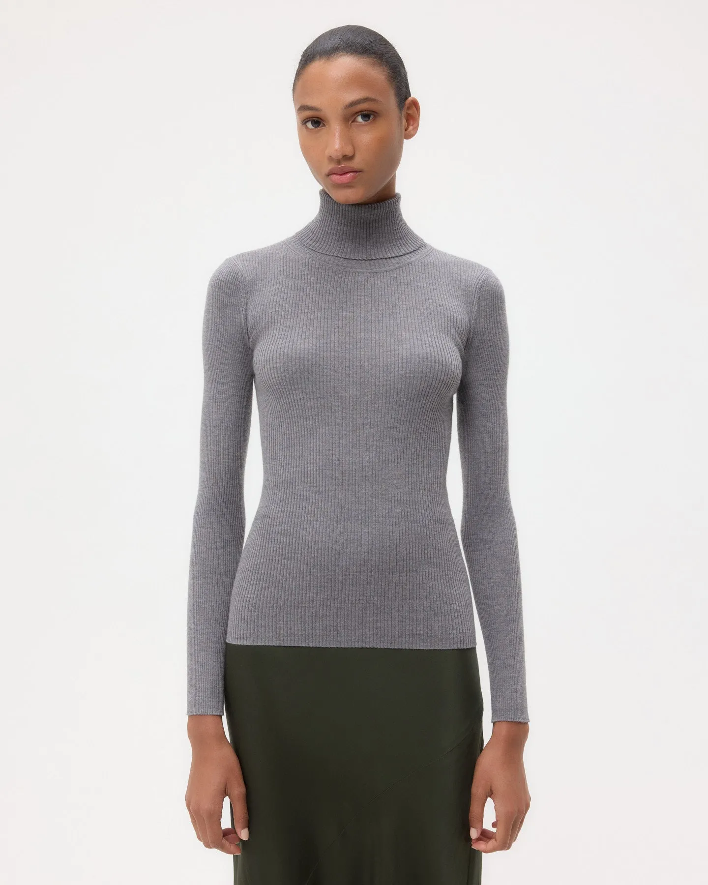 Knit Turtleneck in Merino Wool sold by TWP CLOTHING
