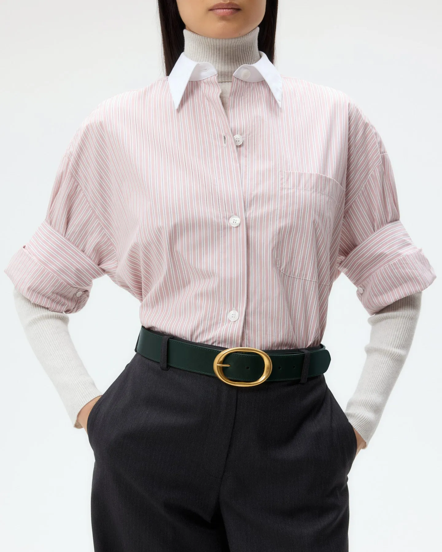 Wide Belt in Leather sold by TWP CLOTHING product image thumbnail 2