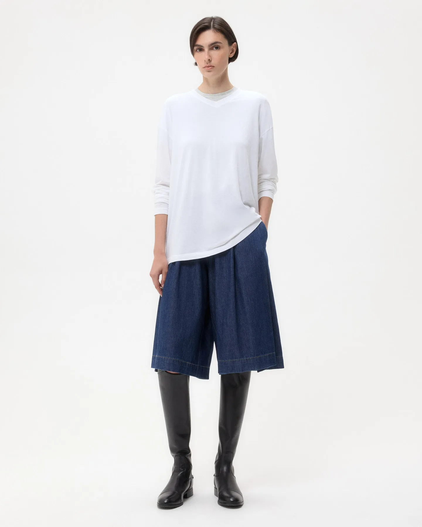 LS High V Shirt in Supima Cotton sold by TWP CLOTHING product image thumbnail 2