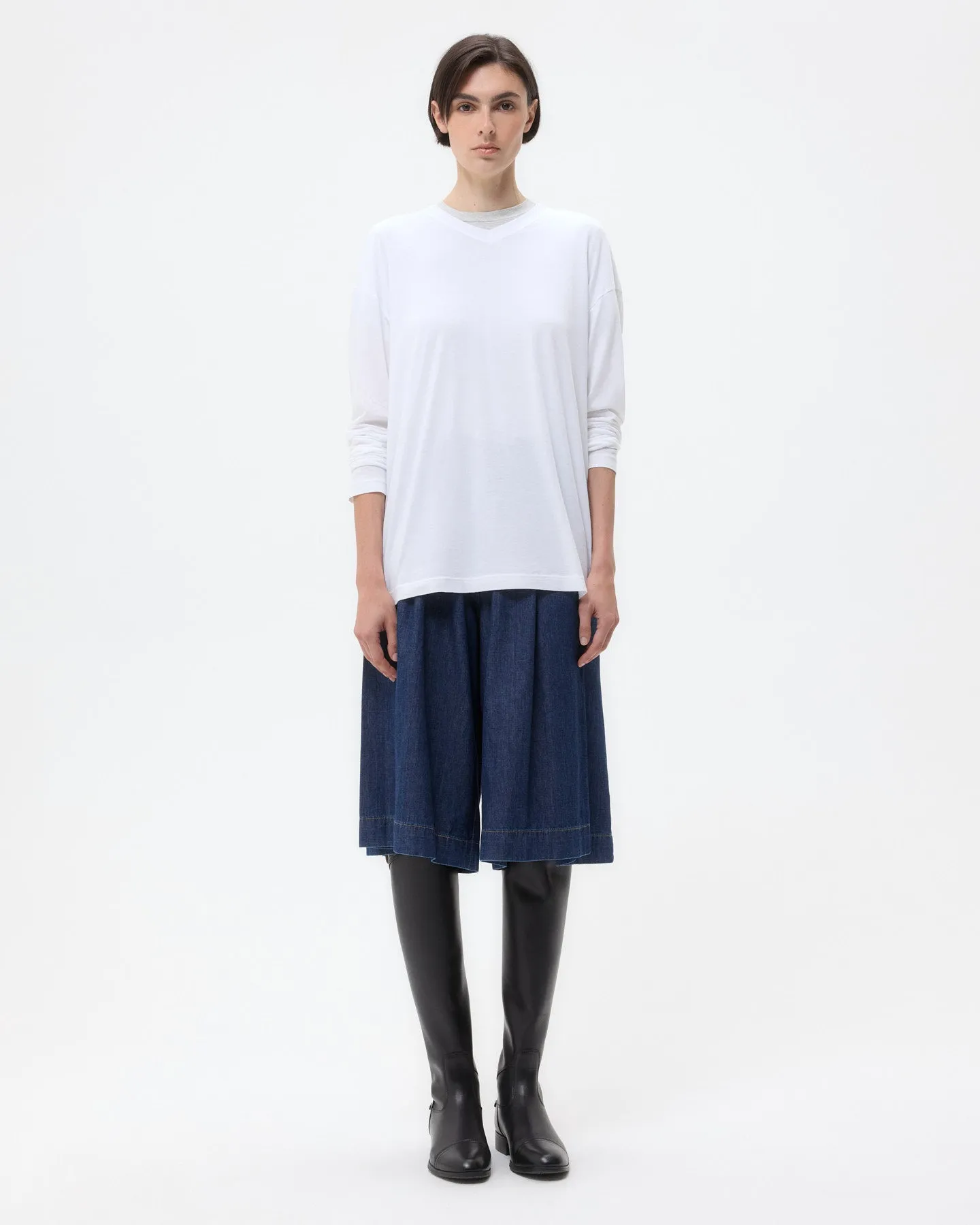 LS High V Shirt in Supima Cotton sold by TWP CLOTHING product image thumbnail 4