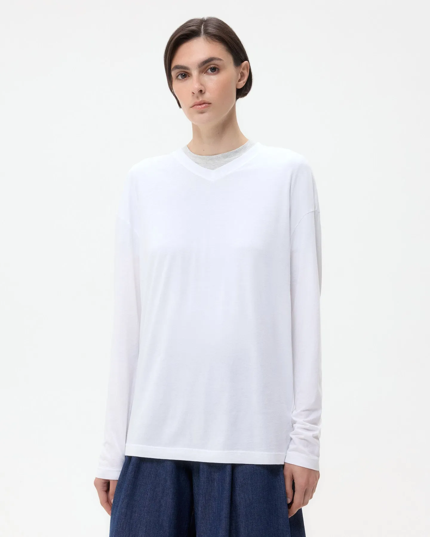 LS High V Shirt in Supima Cotton sold by TWP CLOTHING product image thumbnail 3