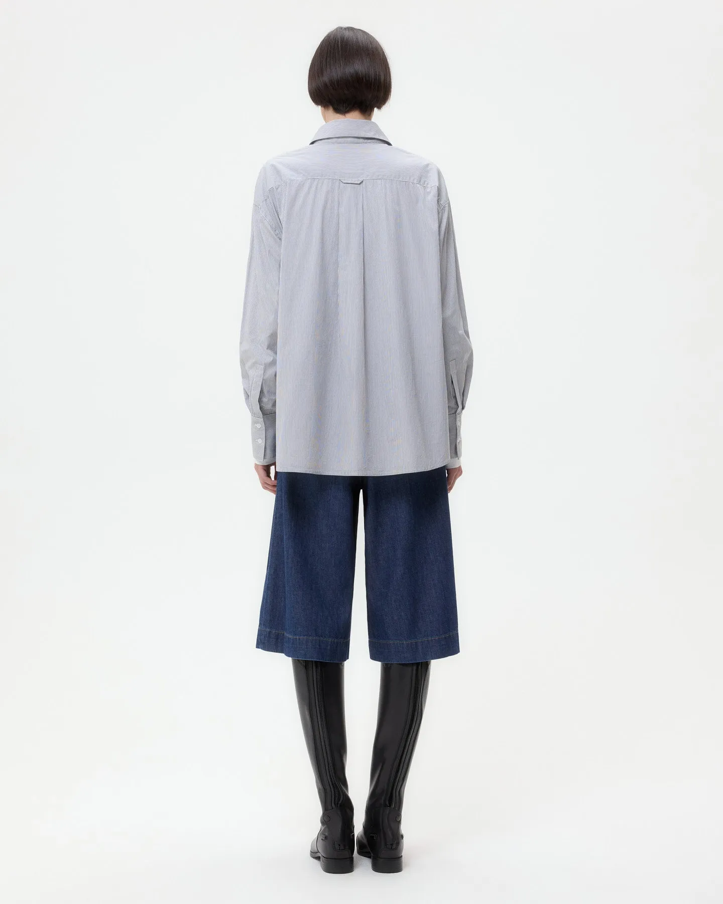 Big Joe Shirt in Superfine Cotton Mini Stripe sold by TWP CLOTHING product image thumbnail 5