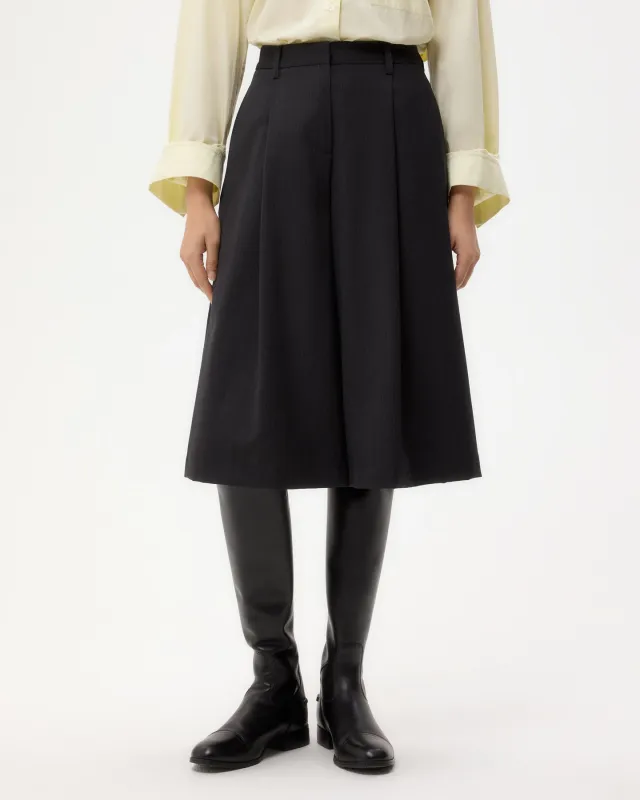 Steffens Short in Micro Herringbone Suiting sold by TWP CLOTHING