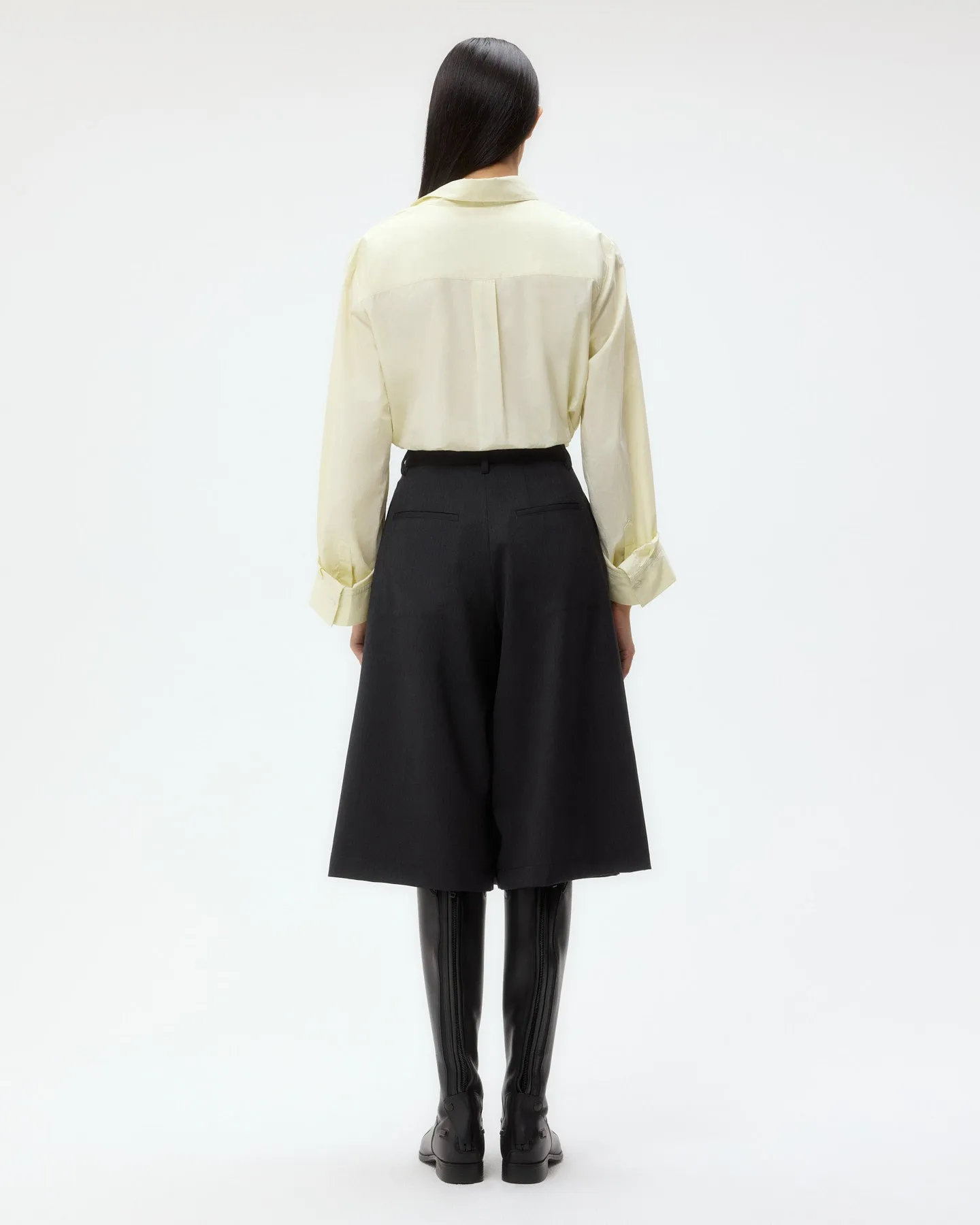 Steffens Short in Micro Herringbone Suiting sold by TWP CLOTHING product image thumbnail 5