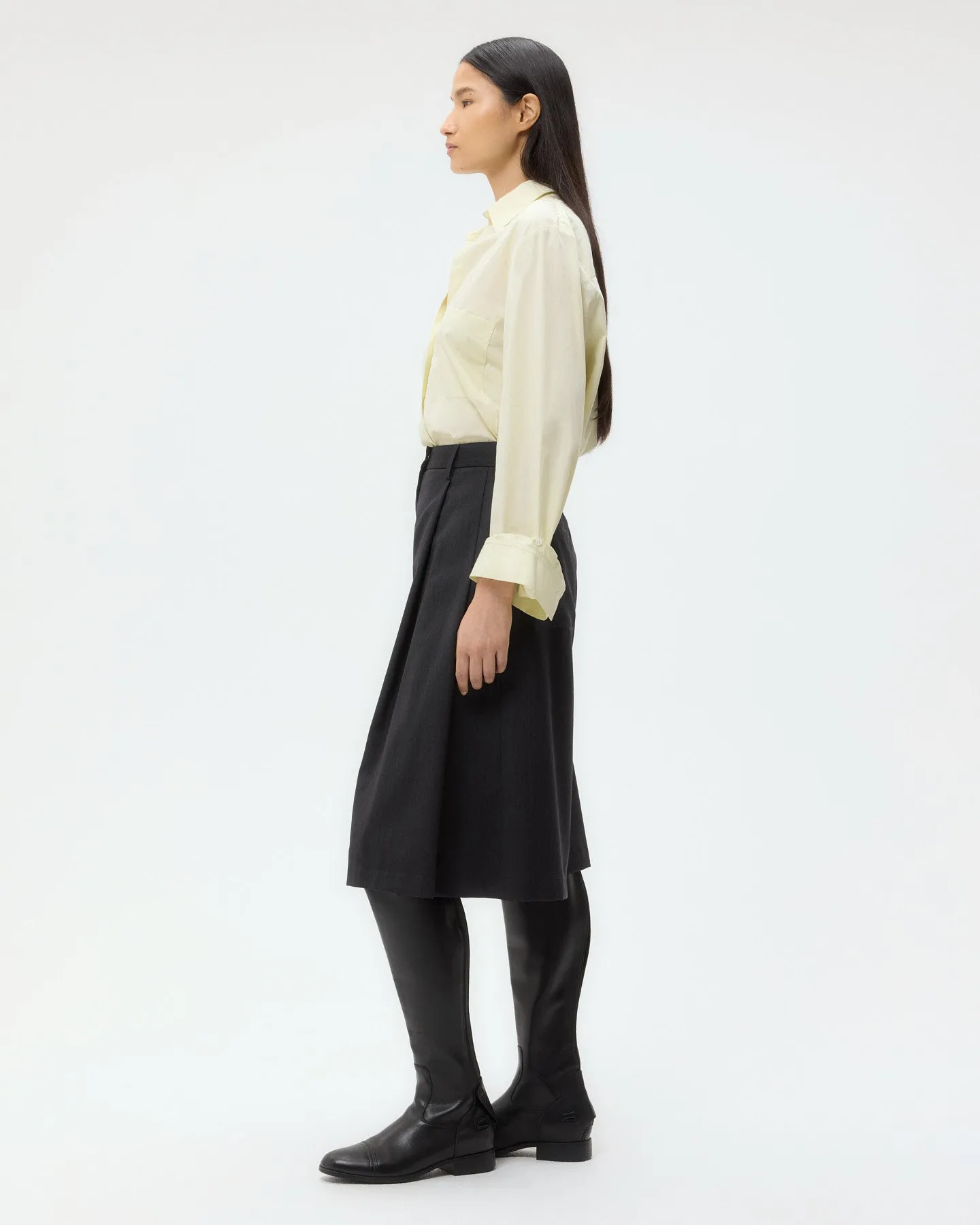 Steffens Short in Micro Herringbone Suiting sold by TWP CLOTHING product image thumbnail 4