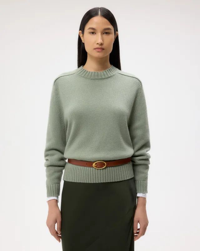 New Jill Crewneck in Cashmere sold by TWP CLOTHING