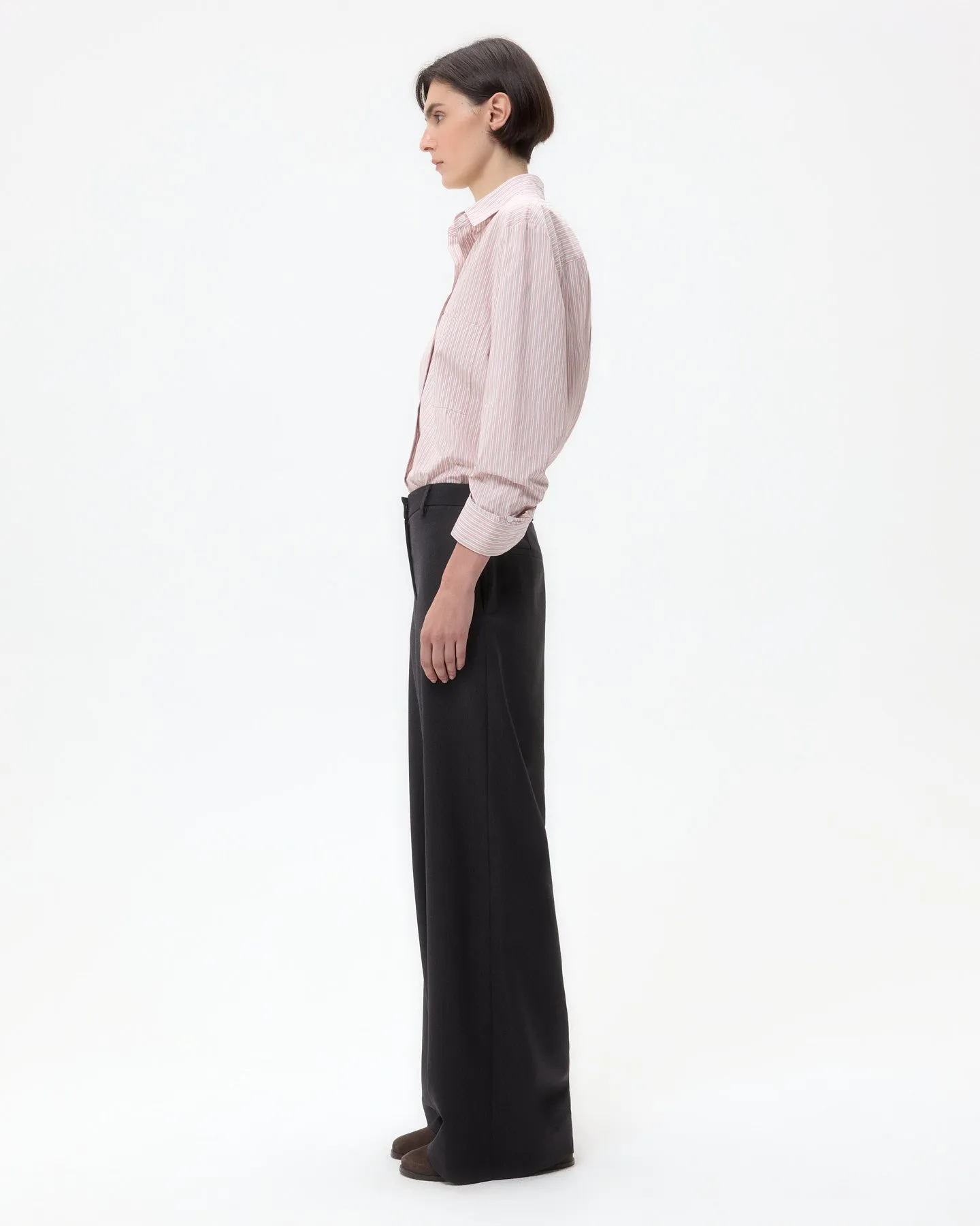 Next Morning Shirt in Classic Barre Stripe Cotton sold by TWP CLOTHING product image thumbnail 4