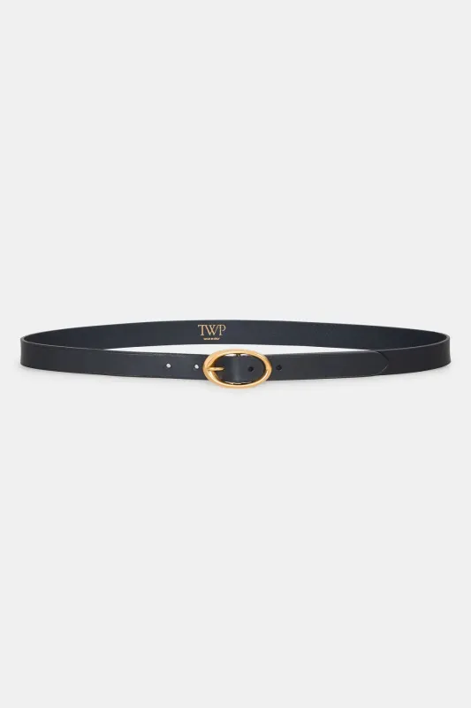 Narrow Belt in Leather sold by TWP CLOTHING