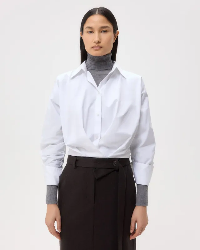 Taken Top in Super Compact Poplin sold by TWP CLOTHING