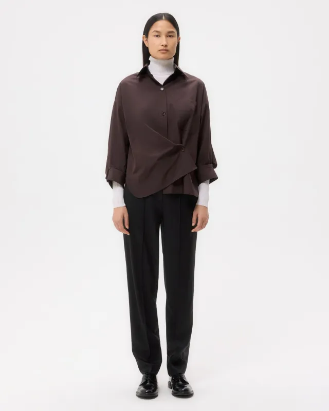 New Earl Shirt in Super Compact Poplin sold by TWP CLOTHING