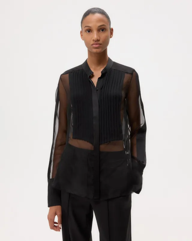 Peyton Top in Silk Organza sold by TWP CLOTHING