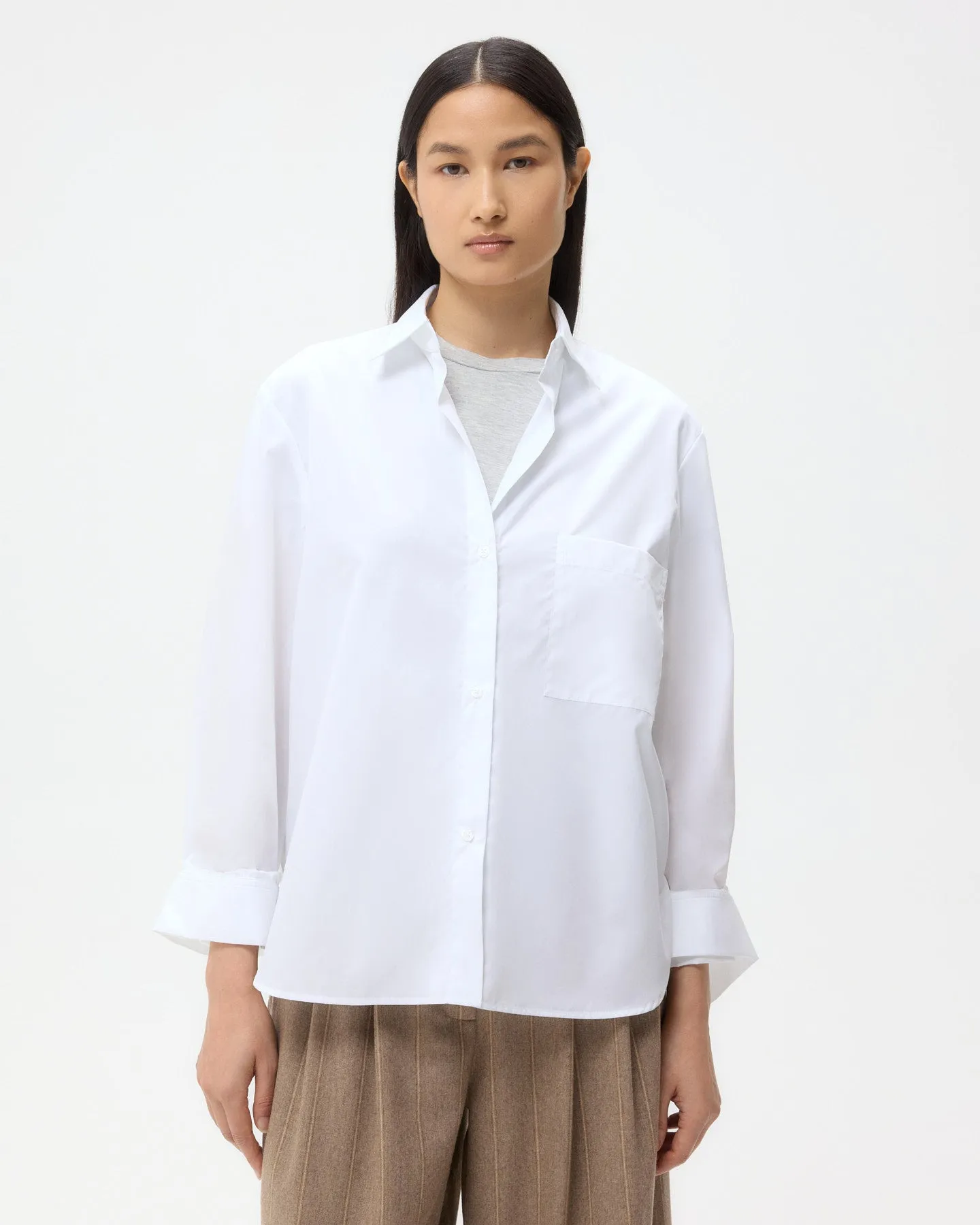 Next Morning Shirt in Cotton Poplin sold by TWP CLOTHING