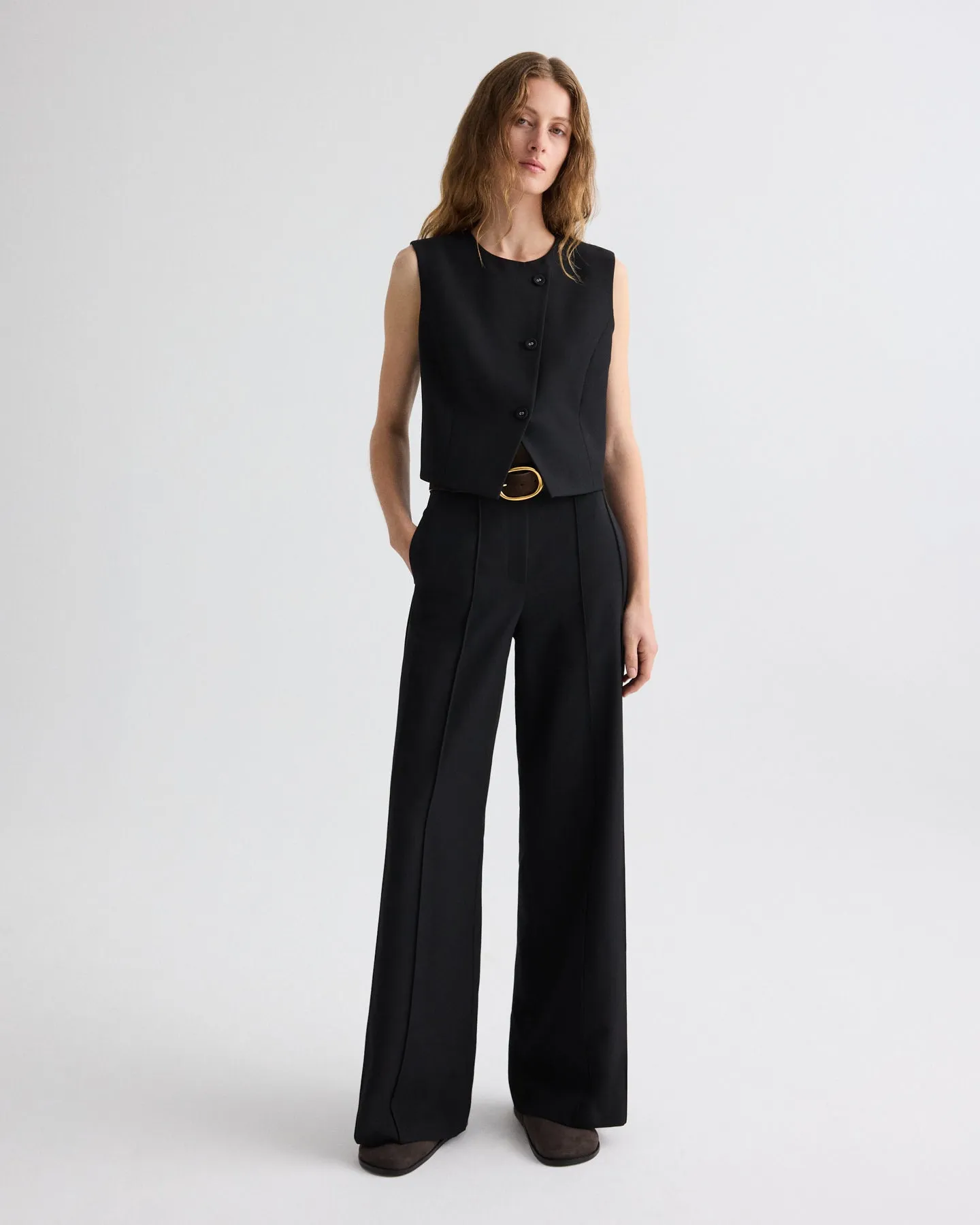 Perry Vest in Compact Tux Suiting sold by TWP CLOTHING