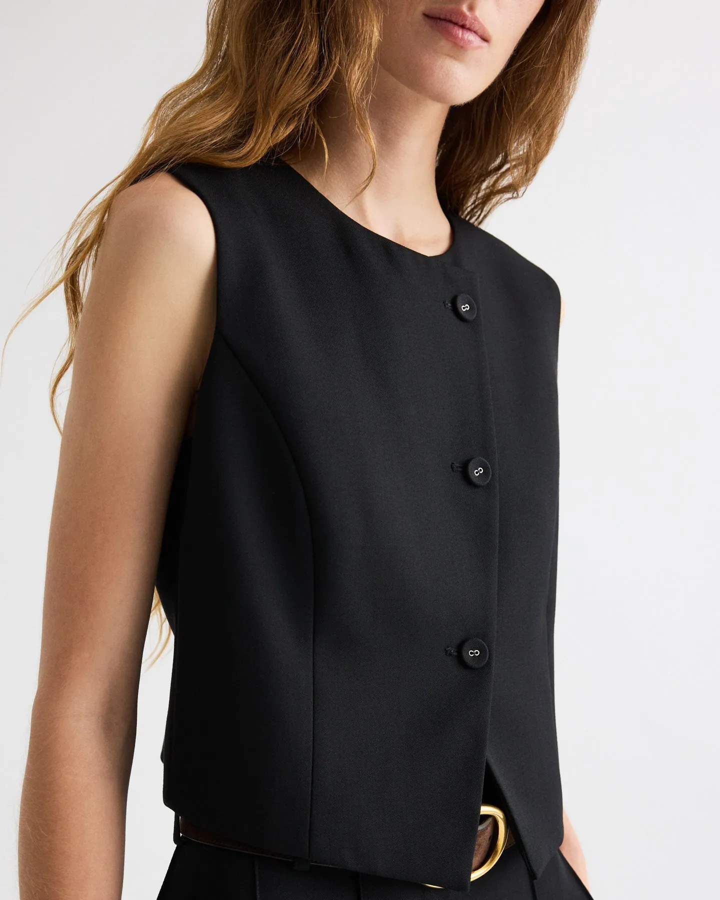 Perry Vest in Compact Tux Suiting sold by TWP CLOTHING product image thumbnail 3