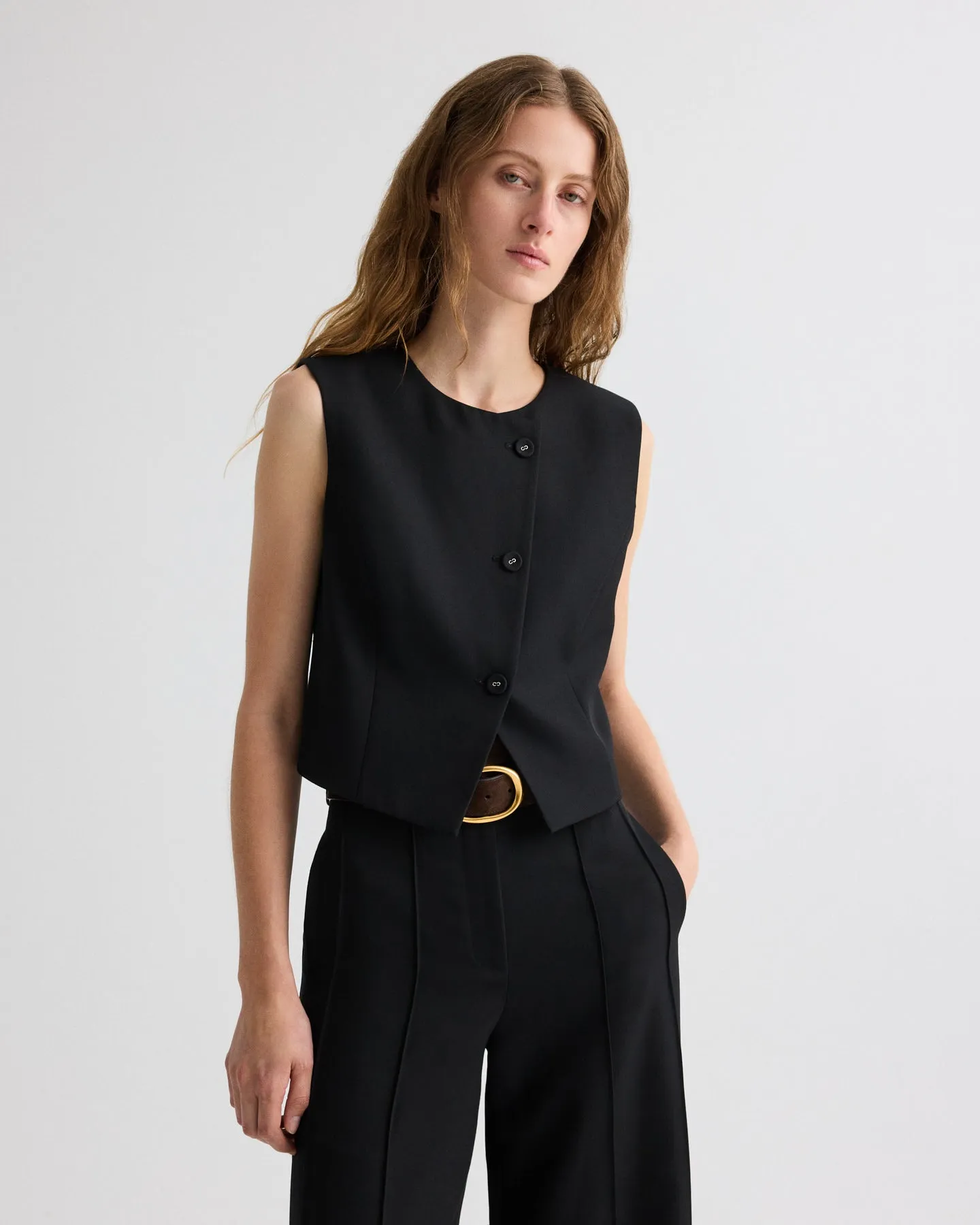 Perry Vest in Compact Tux Suiting sold by TWP CLOTHING product image thumbnail 2