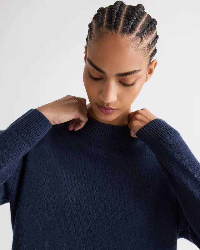 Boy Crewneck Sweater in Italian Cashmere sold by TWP CLOTHING