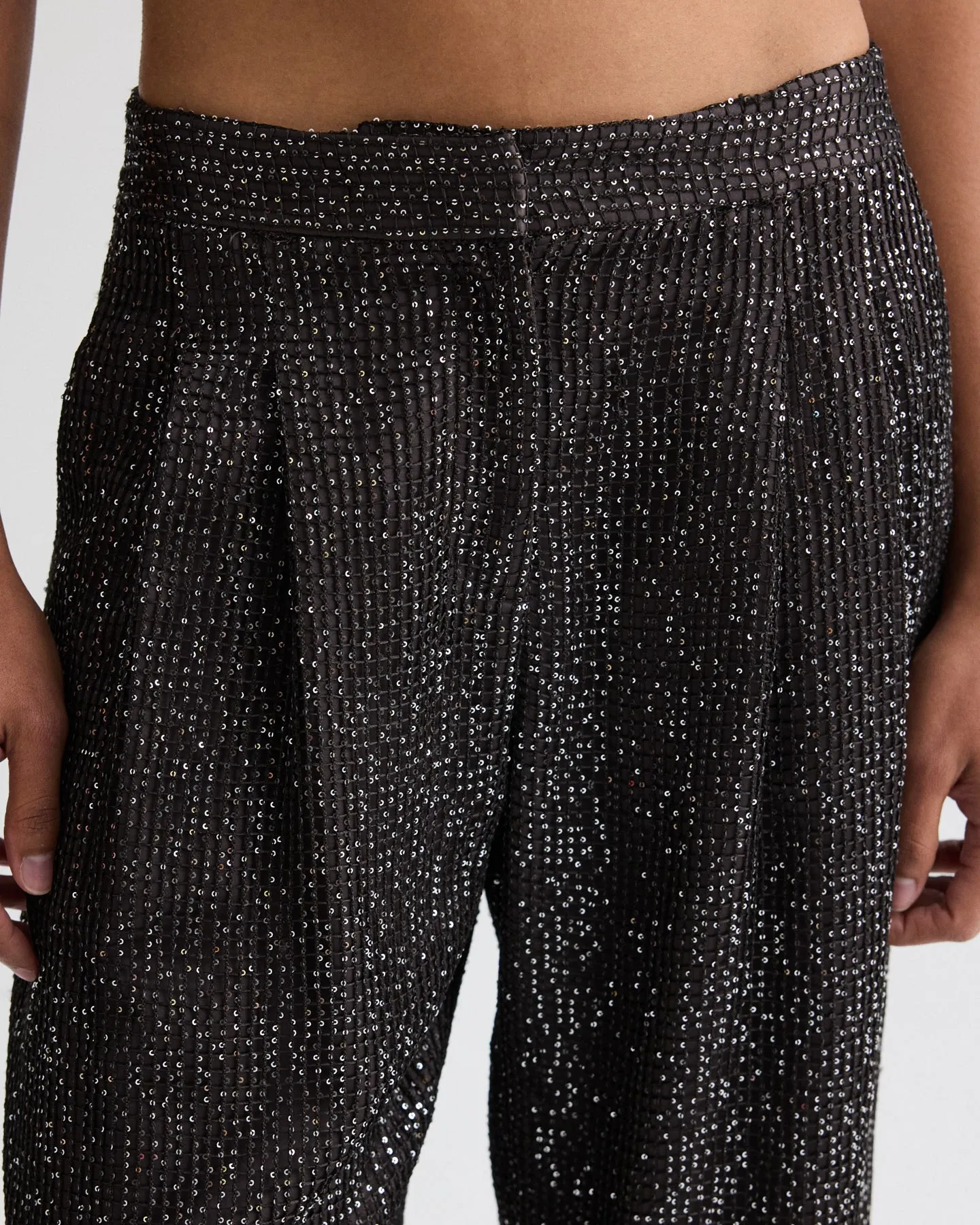Sulli Pant in Mini Sequin Netting sold by TWP CLOTHING product image thumbnail 3