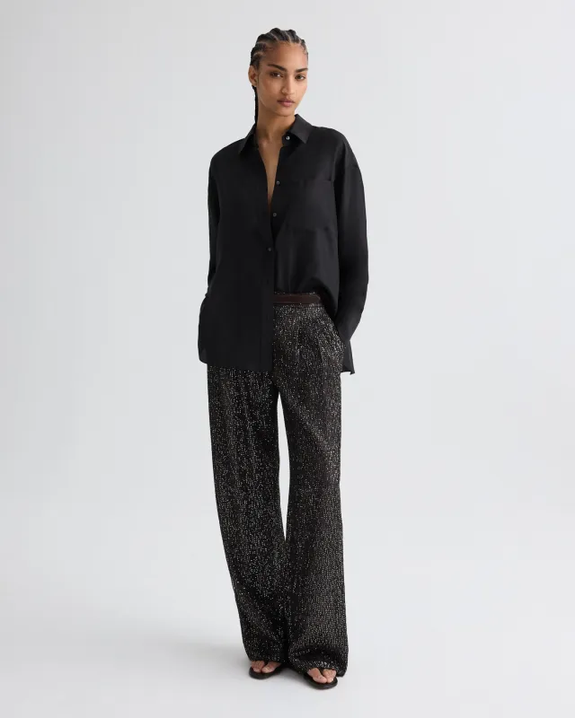 Sulli Pant in Mini Sequin Netting sold by TWP CLOTHING