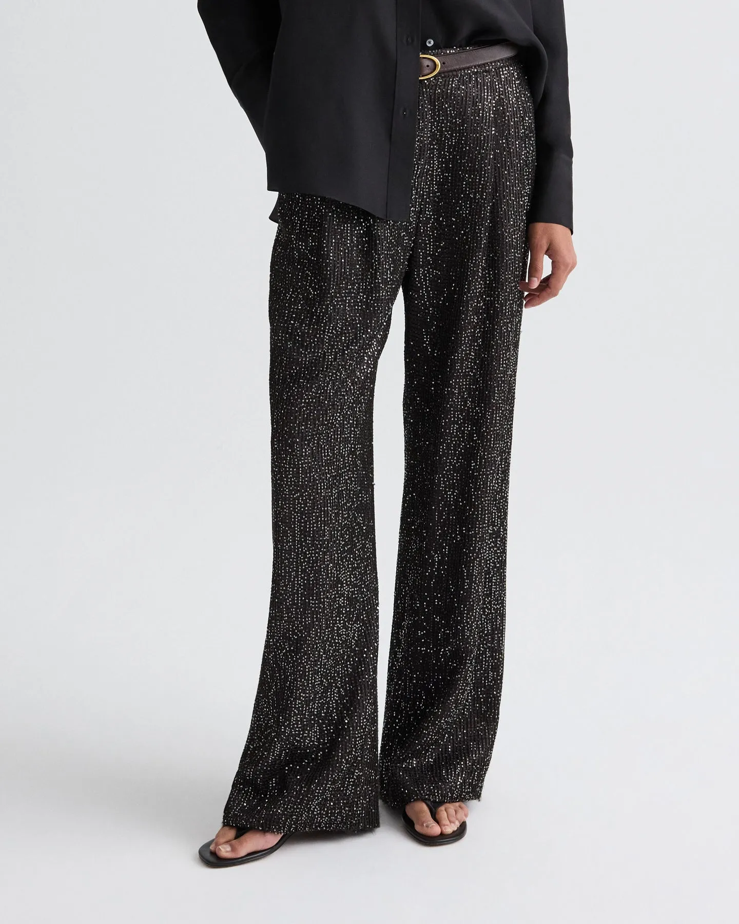 Sulli Pant in Mini Sequin Netting sold by TWP CLOTHING product image thumbnail 2