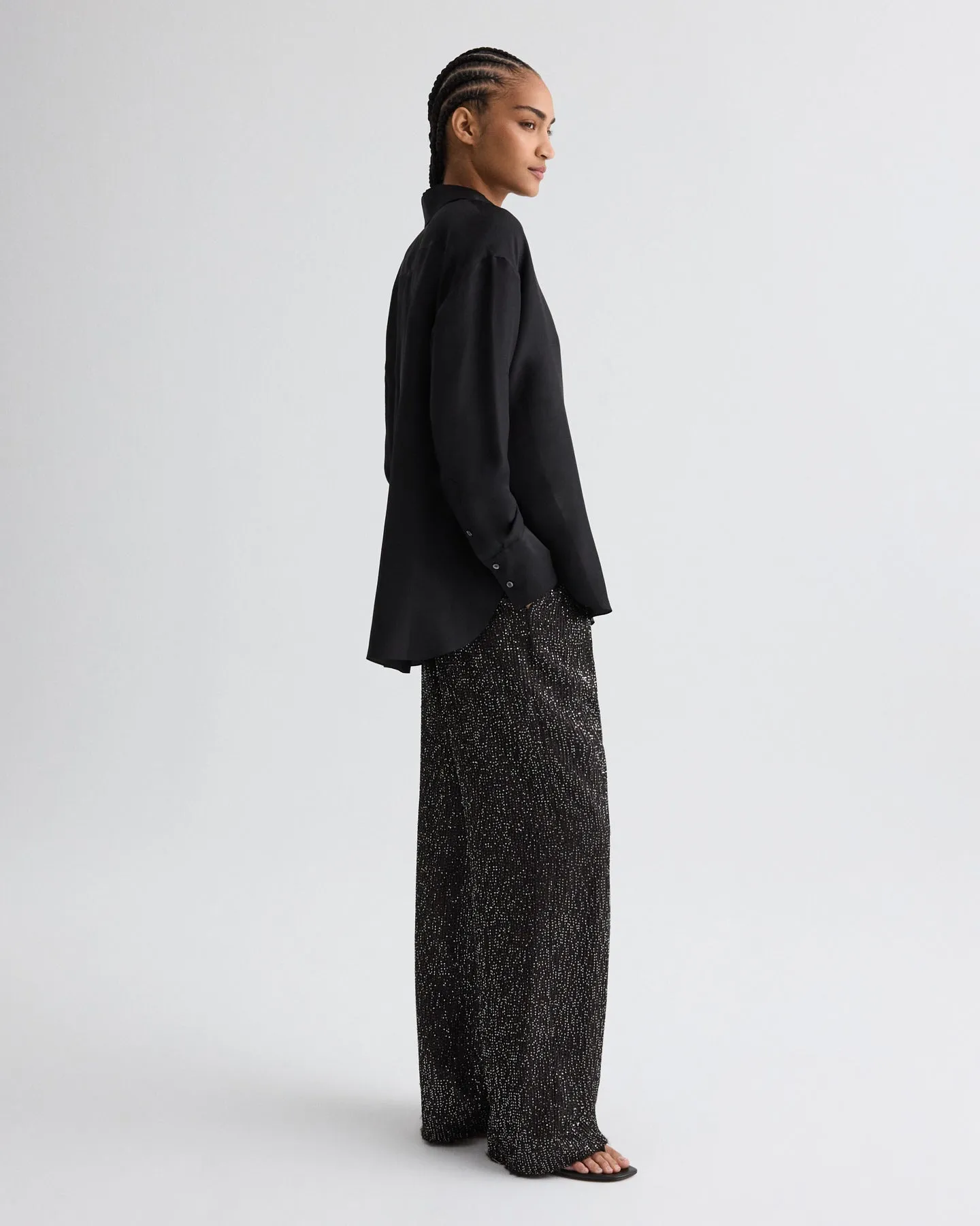 Sulli Pant in Mini Sequin Netting sold by TWP CLOTHING product image thumbnail 4