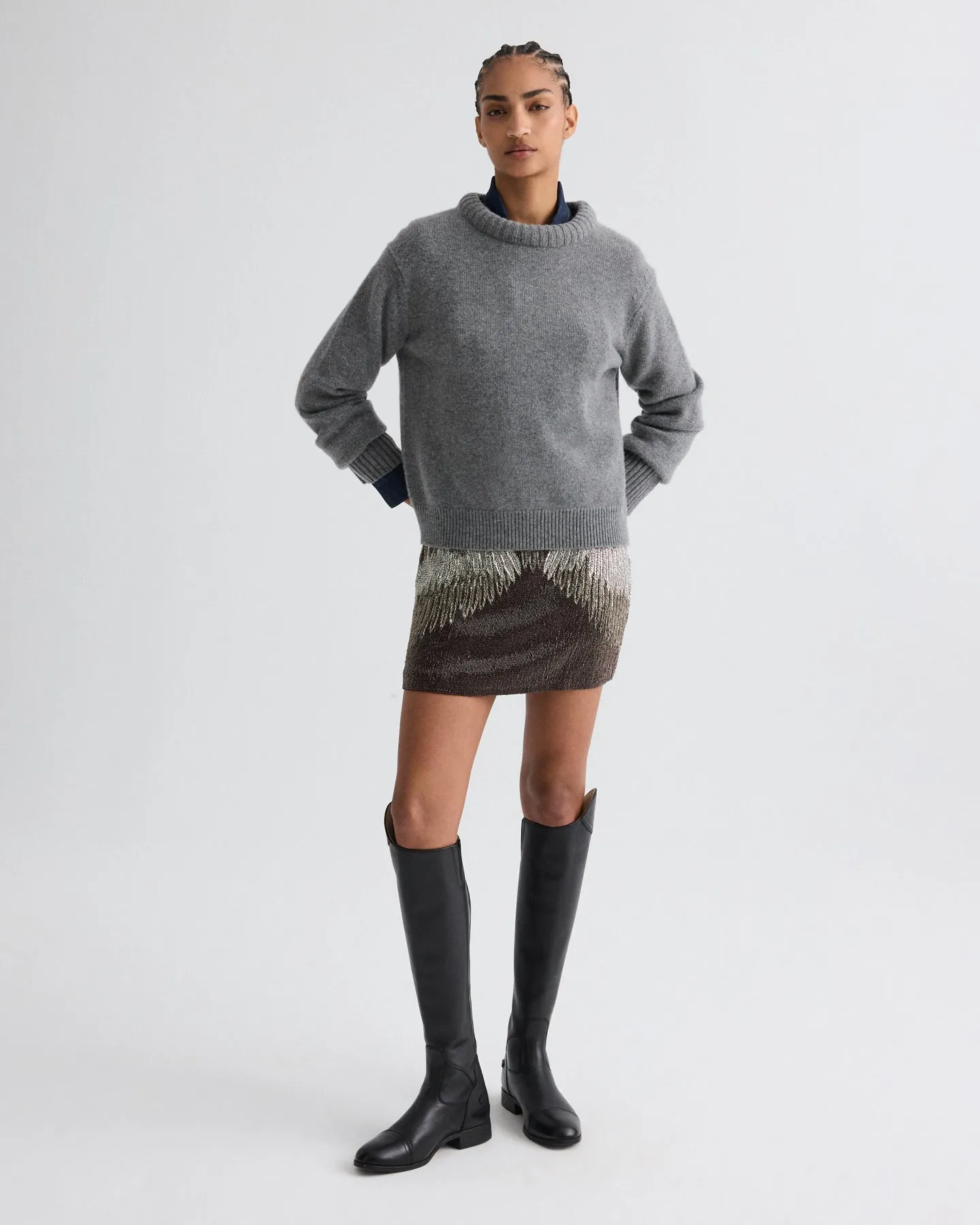 Minnies Skirt in Bugle Beads sold by TWP CLOTHING