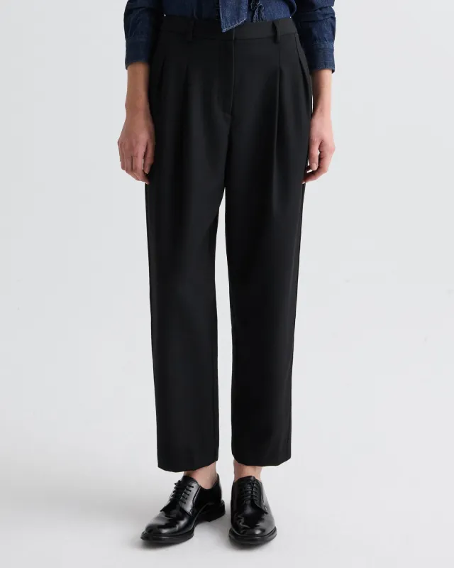 Cornelia St. Pant with Tux Stripe in Compact Suiting made by TWP CLOTHING