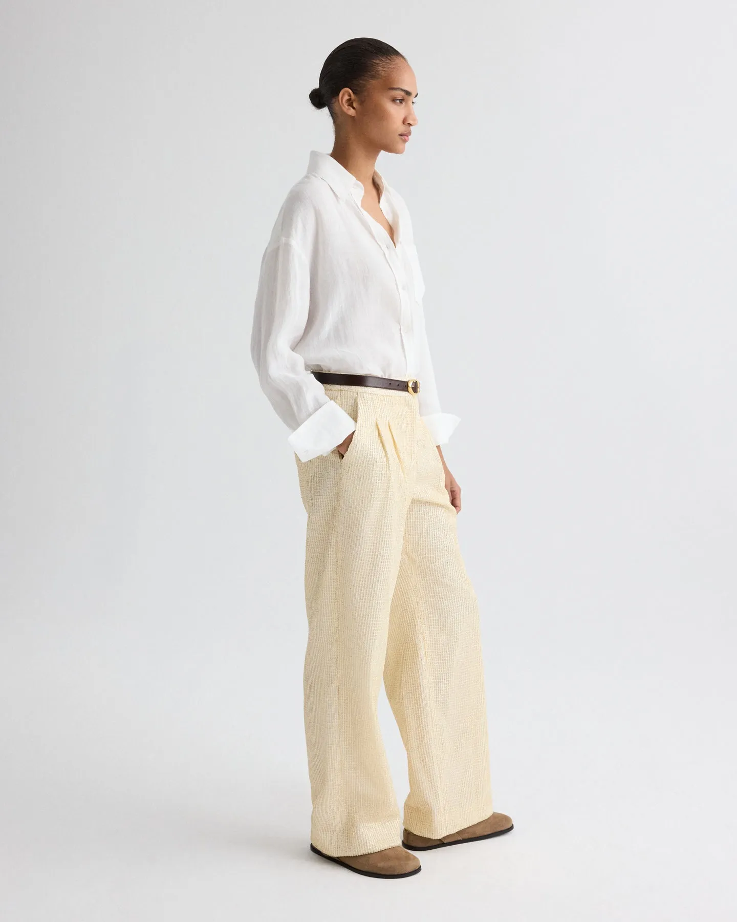 Sulli Pant in Mini Sequin Netting sold by TWP CLOTHING product image thumbnail 3