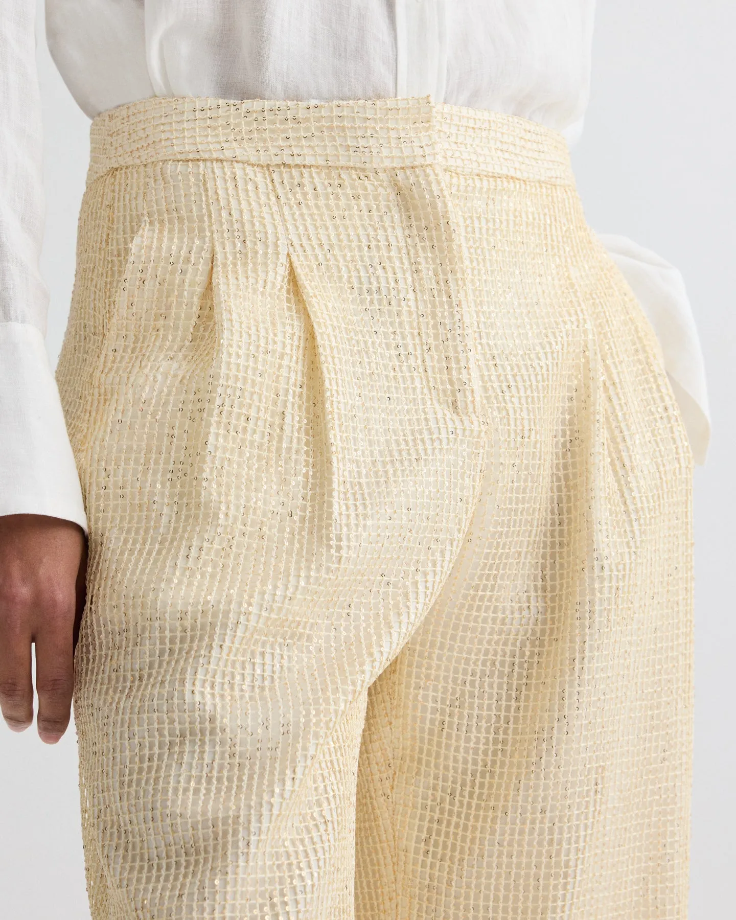 Sulli Pant in Mini Sequin Netting sold by TWP CLOTHING product image thumbnail 4