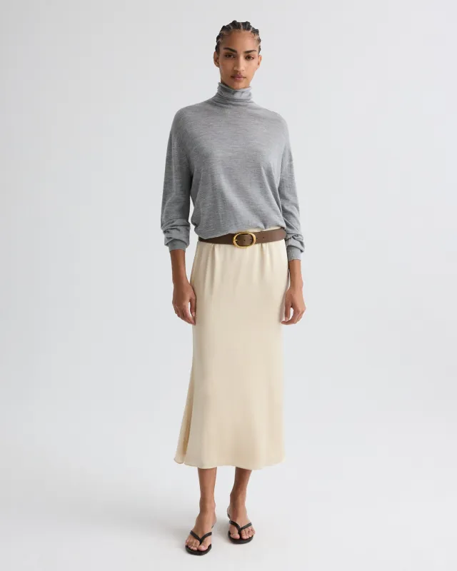 Easy Turtle Sweater in Wool Silk sold by TWP CLOTHING