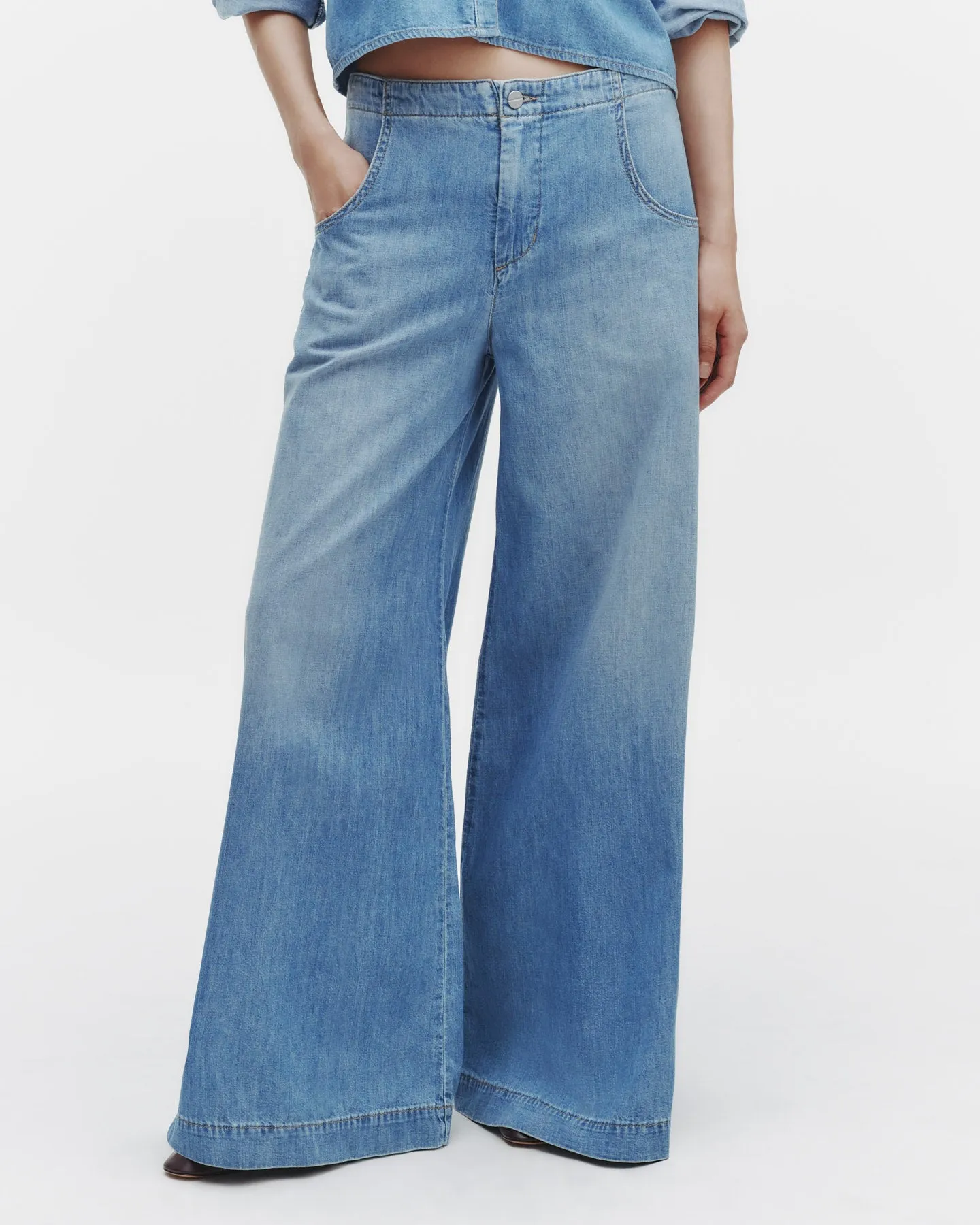 Lulu Jean in Vintage Wash Denim sold by TWP CLOTHING product image thumbnail 2