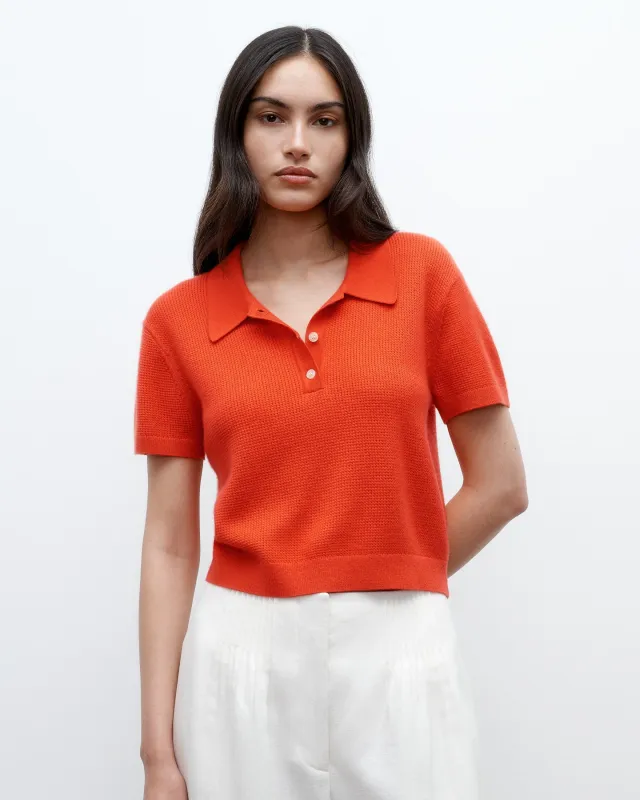 Thermal Polo in Fine Cashmere sold by TWP CLOTHING