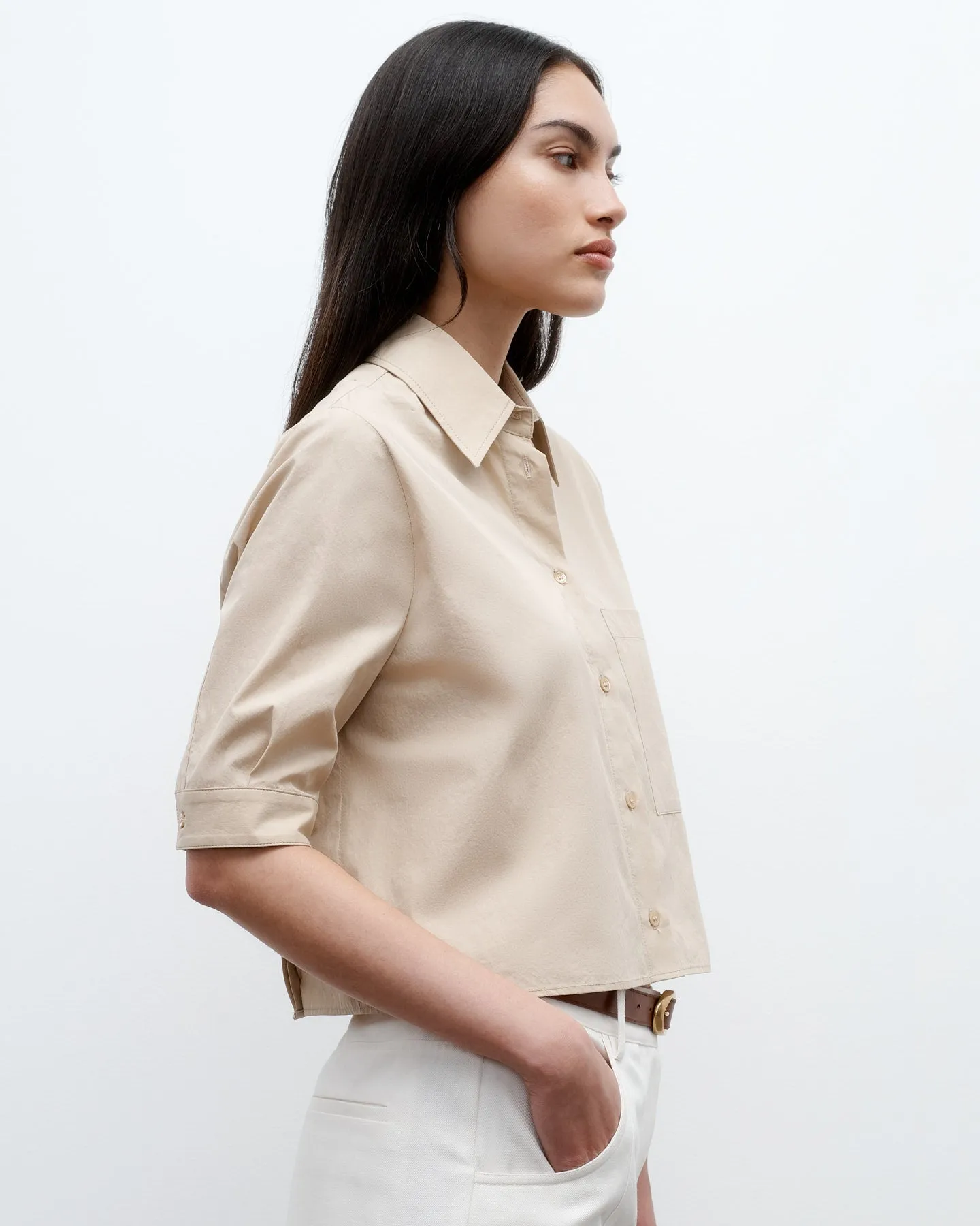 Short Lived Shirt in Vintage Washed Poplin sold by TWP CLOTHING product image thumbnail 3