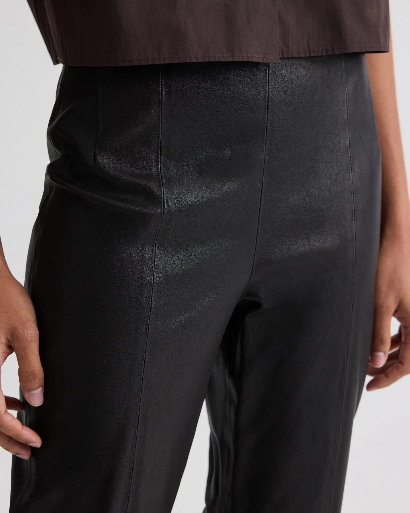 Logan Pant in Stretch Leather sold by TWP CLOTHING product image thumbnail 2